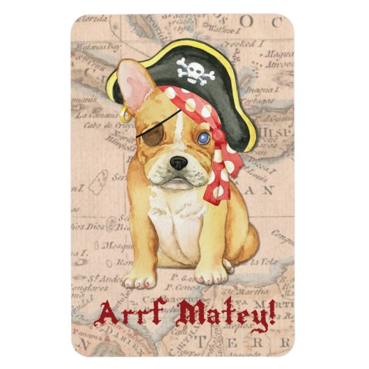 Magnet Flexible Pirate de Bulldog (Vertical)