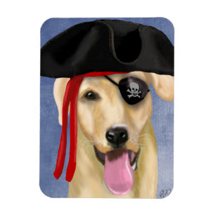Magnet Flexible Pirate du Labrador jaune