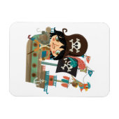 Magnet Flexible Pirate et bateau de pirate (Horizontal)