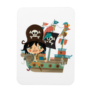 Magnet Flexible Pirate et bateau de pirate