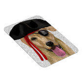 Magnet Flexible Pirate jaune du Labrador 2 (Côté Droit)