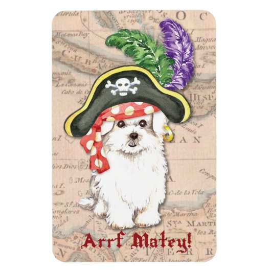 Magnet Flexible Pirate maltais (Vertical)