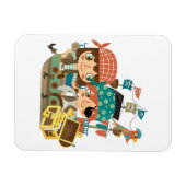Magnet Flexible Pirates avec le trésor (Horizontal)