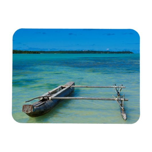 Magnet Flexible Pirogue à balancier dans un océan peu profond (Horizontal)