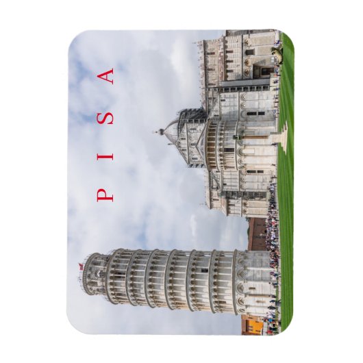 Magnet Flexible Pisa Piazza dei Miracoli vue aimant frigo (Vertical)