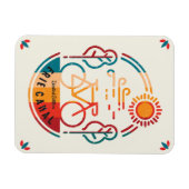 Magnet Flexible Piste cyclable Retro Erie Canal. (Horizontal)