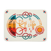 Magnet Flexible Piste cyclable Retro Jekyll Island (Horizontal)