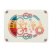Magnet Flexible Piste cyclable Retro Vermont (Horizontal)