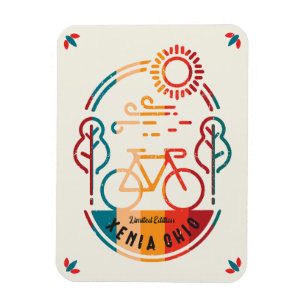 Magnet Flexible Piste cyclable Retro Xenia Ohio