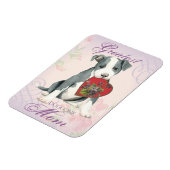 Magnet Flexible Pit Bull Heart Maman (Côté Gauche)
