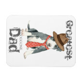 Magnet Flexible Pit Bull Papa (Horizontal)