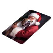 Magnet Flexible Pitbull avec Noël Festif du Père Noël (Côté Gauche)