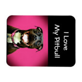 Magnet Flexible Pitbull Love (Horizontal)