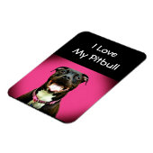 Magnet Flexible Pitbull Love (Côté Gauche)
