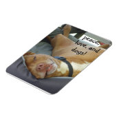 Magnet Flexible Pittbull Chien - Paix, Amour et Chiens (Côté Gauche)