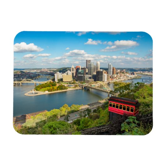 Magnet Flexible Pittsburgh Pennsylvania Duquesne Incline View (Horizontal)