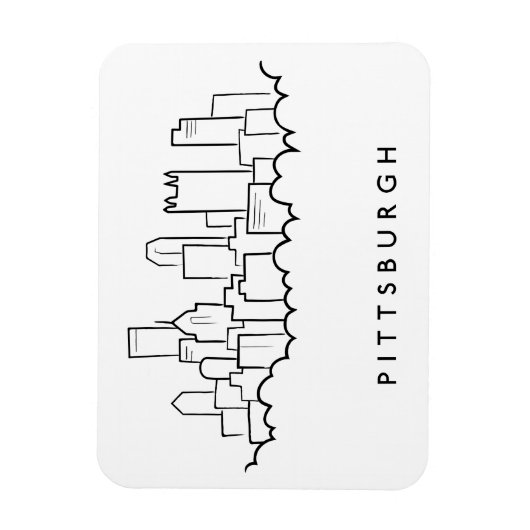Magnet Flexible Pittsburgh Pennsylvanie (Vertical)