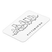 Magnet Flexible Pittsburgh Pennsylvanie (Côté Gauche)