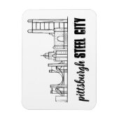 Magnet Flexible Pittsburgh Skyline (Vertical)