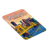 Magnet Flexible Pittsburgh Skyline États-Unis (Côté Droit)