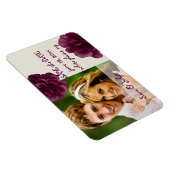 Magnet Flexible PixDezines calla bordeaux enregistrer la date/do-i (Côté Droit)