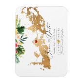 Magnet Flexible PixDezines Elegant Gold Key West Map, DO-IT-YOURSE (Vertical)