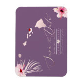Magnet Flexible PixDezines Elegant Hawaiian do-it-yourself Carte E (Vertical)