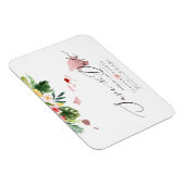 Magnet Flexible PixDezines Elegant Hawaiian Map Enregistrer la dat (Côté Droit)