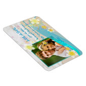 Magnet Flexible PixDezines plage+plumeria enregistrer la date/do-i (Côté Droit)