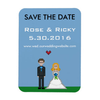 Magnet Flexible Pixel Gamer Enregistrer le Mariage de date