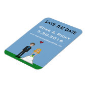 Magnet Flexible Pixel Gamer Enregistrer le Mariage de date (Côté Gauche)