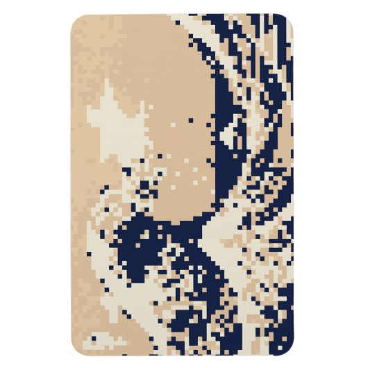 Magnet Flexible Pixel Tsunami 8 bits Pixel Art (Vertical)