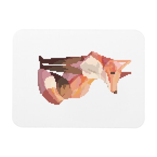 Magnet Flexible Pixelart, renard (Horizontal)