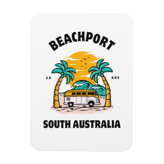 Magnet Flexible plage Australie Sud (Vertical)