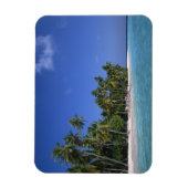 Magnet Flexible Plage avec palmiers, Maldives (Vertical)