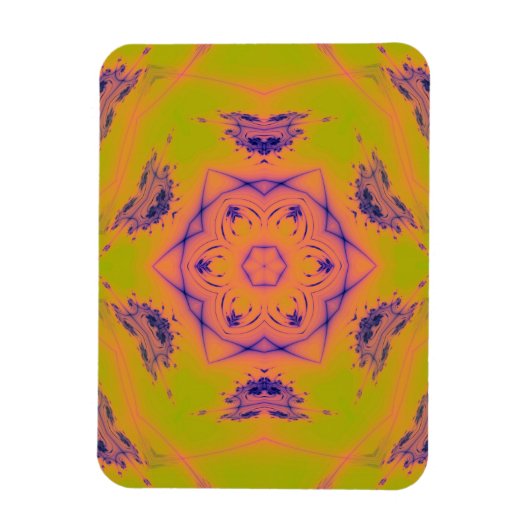 Magnet Flexible Plage Coucher de soleil Dégradé Mandela (Vertical)