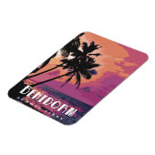 Magnet Flexible Plage d'aquarelle Benidorm Espagne (Côté Gauche)