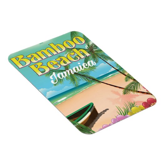 Magnet Flexible Plage de Bamboo Jamaïque (Côté Droit)