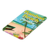 Magnet Flexible Plage de Bamboo Jamaïque (Côté Gauche)