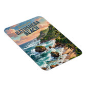 Magnet Flexible Plage de Bathsheba à la Barbade (Côté Droit)
