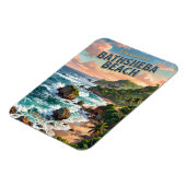 Magnet Flexible Plage de Bathsheba à la Barbade (Côté Gauche)