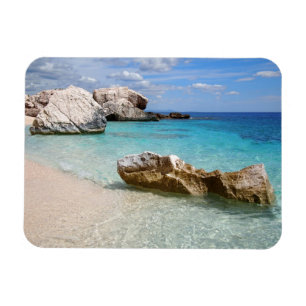 Magnet Flexible Plage de Cala Mariolu, aimant rectangulaire en Sar