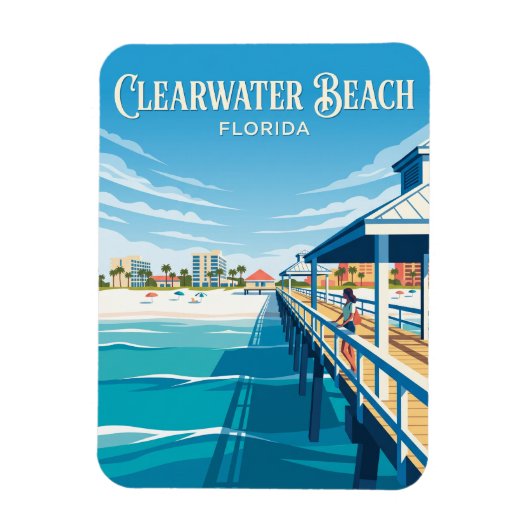 Magnet Flexible Plage de Clearwater États-Unis (Vertical)