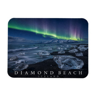 Magnet Flexible Plage de Diamant Aurores Boréales