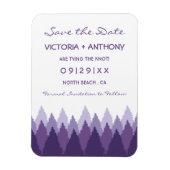 Magnet Flexible Plage de forêt violette Bois mariage Enregistrer l (Vertical)