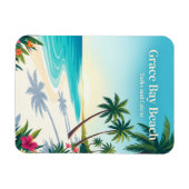 Magnet Flexible Plage de Grace Bay Turks et Caïcos (Horizontal)