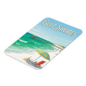 Magnet Flexible Plage de Gulf Shores (Côté Gauche)