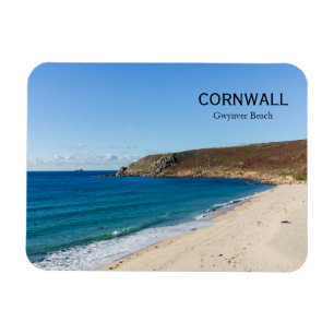 Magnet Flexible Plage de Gwynver Cornwall Angleterre