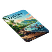 Magnet Flexible Plage de Lovina Indonésie (Côté Droit)