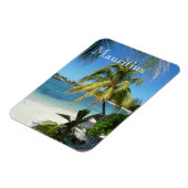 Magnet Flexible Plage de palmes à Maurice (Côté Gauche)